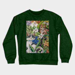 Garden of Cats Crewneck Sweatshirt